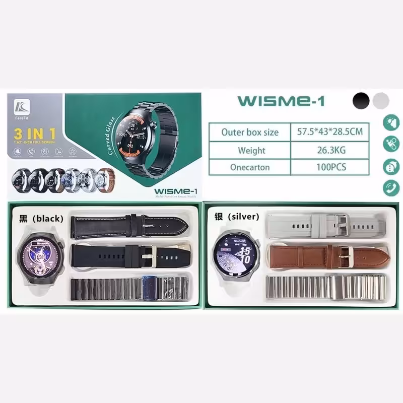 ساعت هوشمند صفحه گرد مدل WISME-1