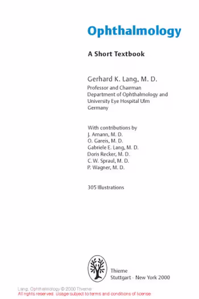 خرید و دانلود نسخه کامل کتاب Ophthalmology. A Short Textbook