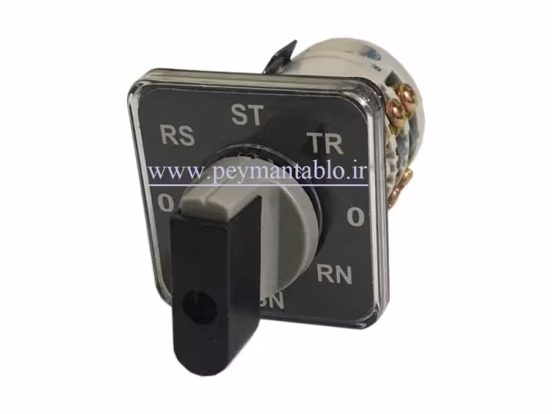 کلید سلکتور (گردان) تبدیل ولت هفت حالته 16 آمپر ، KAVEH