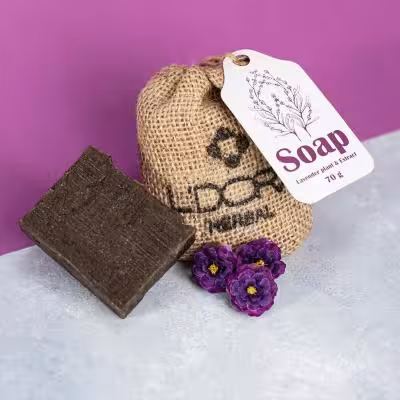 صابون گیاهی حاوی عصاره و گیاه اسطوخودوس لدورا هربال 70 گرمی