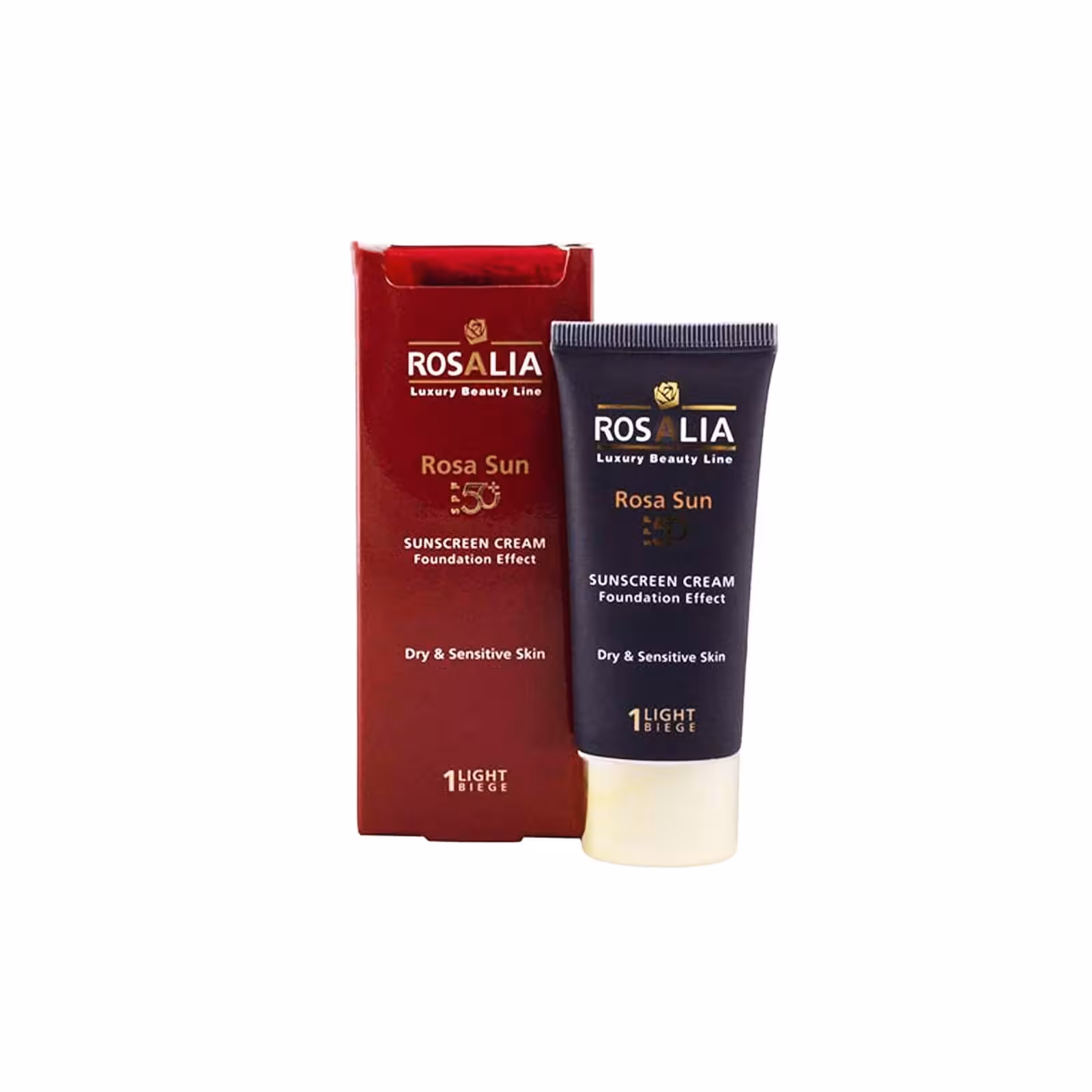 رزالیا-ضد افتاب SPF50پوست خشک و حساس رنگی 1