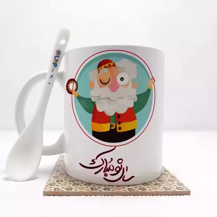 خرید ماگ-لیوان   سال نو مبارک بدون .،زیر لیوانی  . کد 160