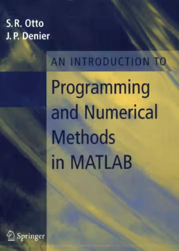 خرید و دانلود نسخه کامل کتاب An Introduction to Programming and Numerical Methods in MATLAB
