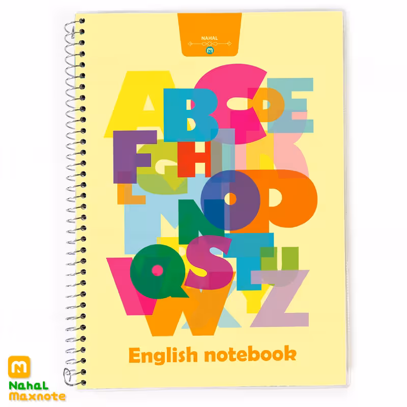 دفتر 40 برگ دو خط سیمی طلقی کد 3432.طرح 1