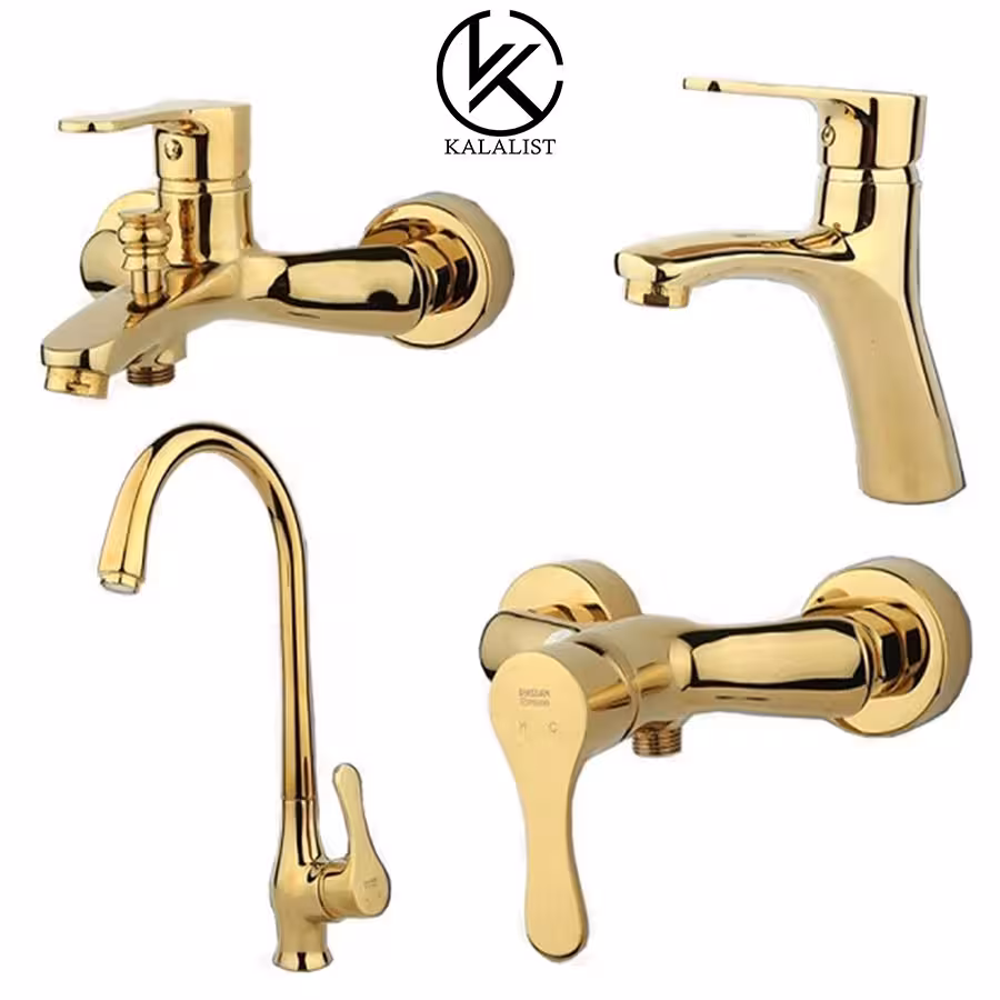 شیرآلات ست راسان مدل صدف طلایی