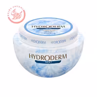 هیدرودرم کرم کاسه‌ای مرطوب کننده و نرم کننده دست و صورت آبی