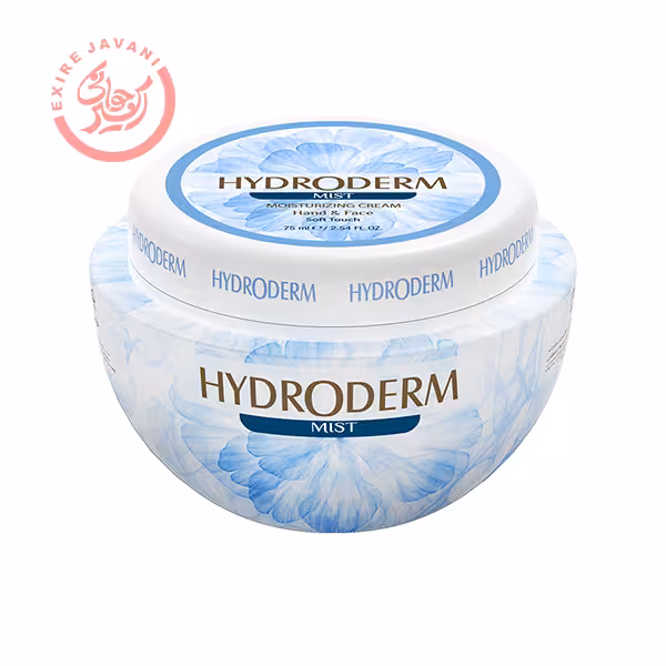 هیدرودرم کرم کاسه‌ای مرطوب کننده و نرم کننده دست و صورت آبی