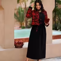 سارافون زنانه تافته مدل یلدا