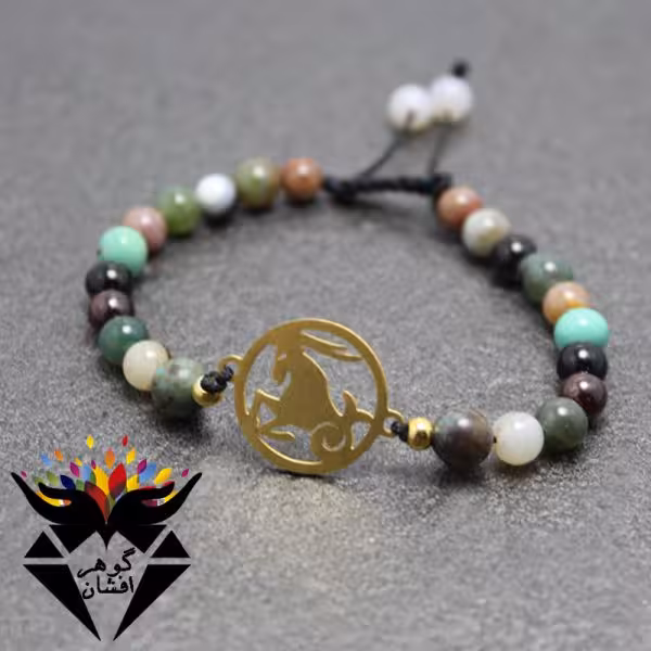 دستبند سنگ و نماد ماه تولد دی ماه کد D_1226
