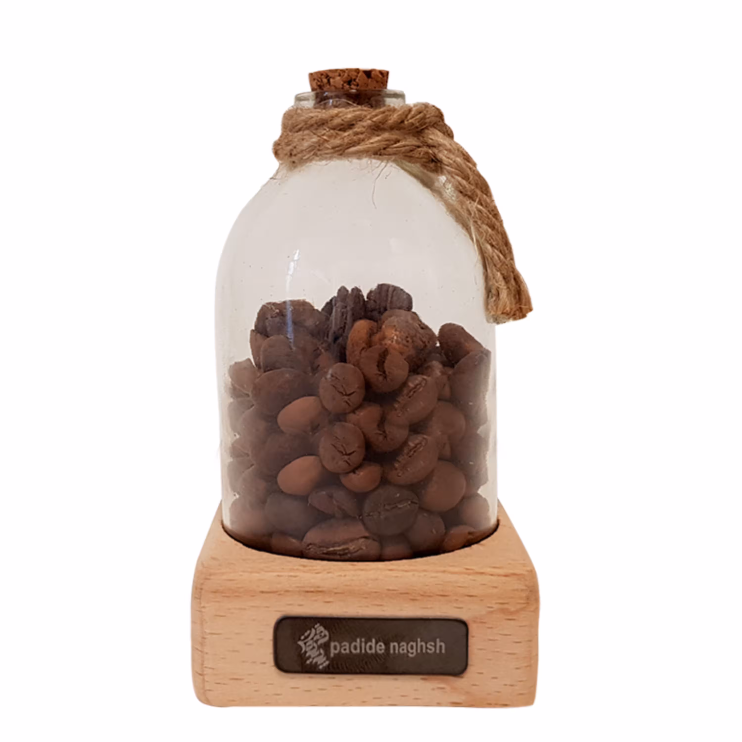 گیفت دکوری شیشه ای با رایحه قهوه