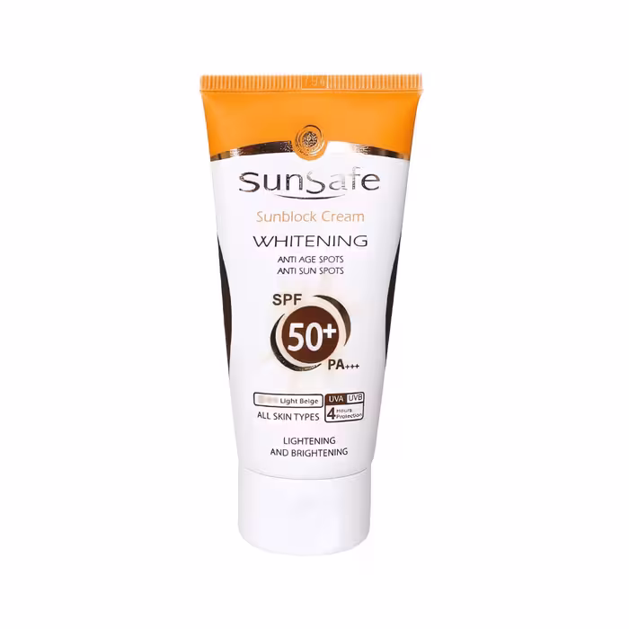 کرم ضد آفتاب روشن كننده سان سیف SPF 50 مدل WHITENING