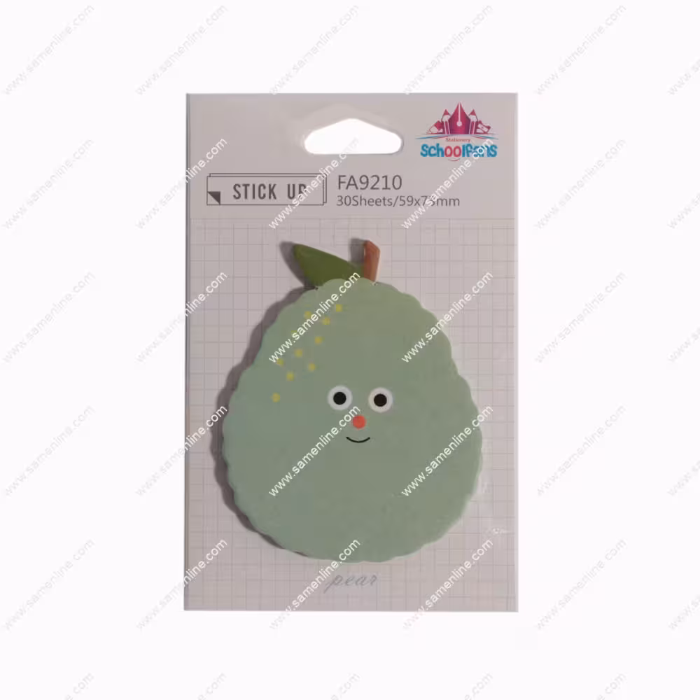 کاغذ یادداشت چسب دار ( استیک نوت ) اسکول فنس کد FA9210 مدل گلابی