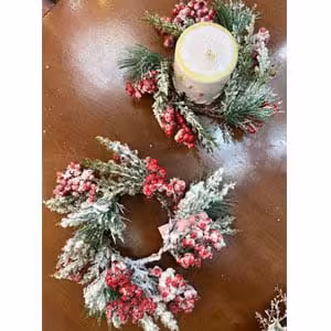 حلقه شمع بری برفی قطر 25 سانت