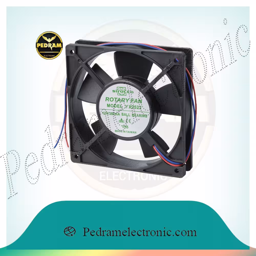 فن 12ولت بلبرینگ FAN 12*12 12V  Ball Bearing