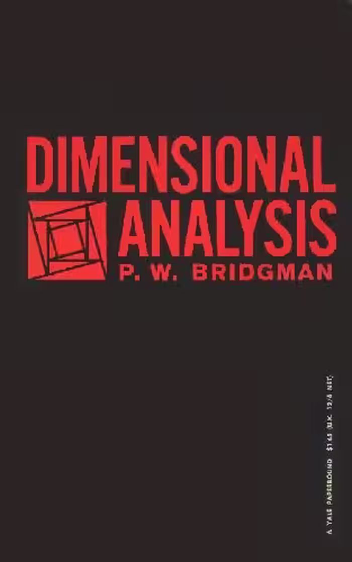 خرید و دانلود نسخه کامل کتاب Dimensional Analysis