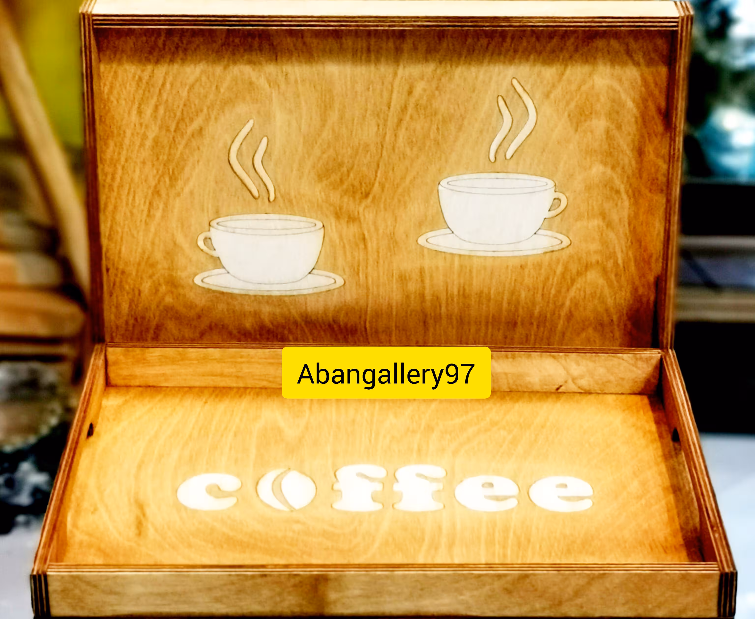 سینی چوبی متوسط