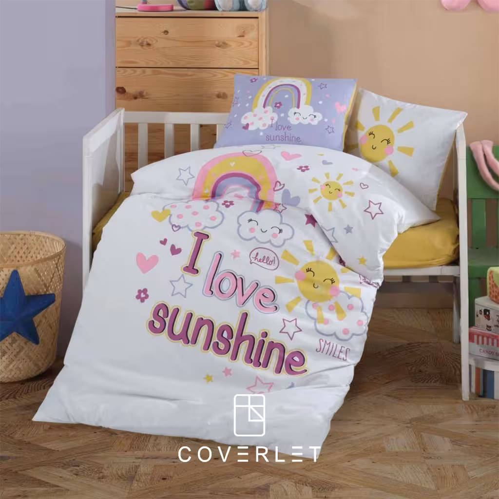 روتختی نوزادی طرح رنگین‌کمان مدل Sun Love