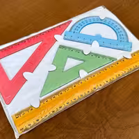 نقاله گونیا و خط کش ژله ای - چهار عددی 