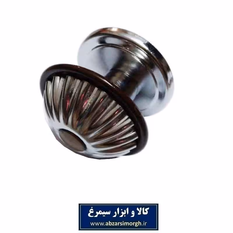 دستگیره آهنی درب حیاط تک پیچ خورشیدی دور مشکی LDG-010