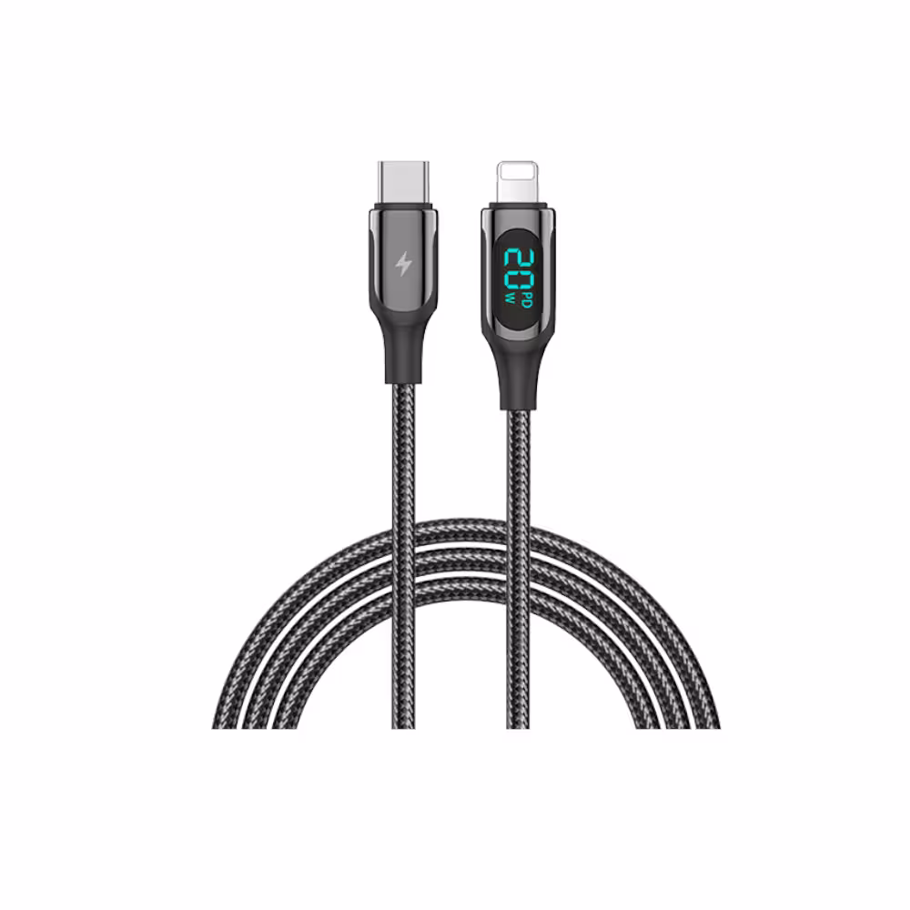 کابل تایپ سی رچی به لایتنینگ RECCI RTC-P10CL PD 20W FAST CHARGING CABLE به طول 1 متر