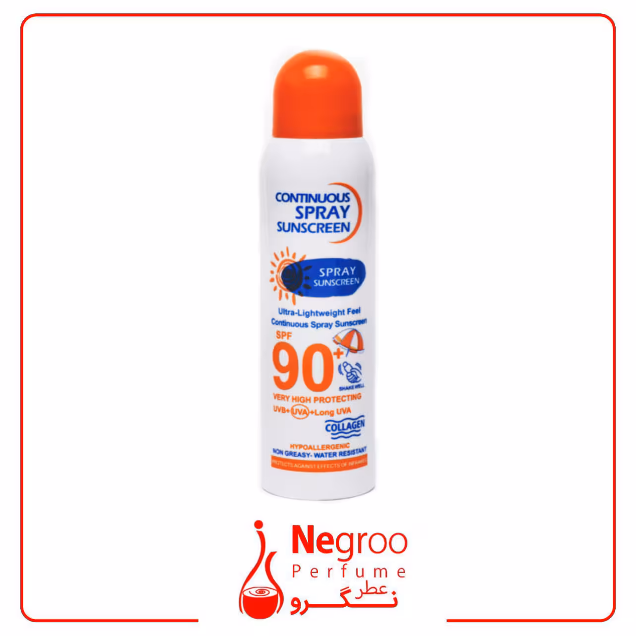 اسپری ضد آفتاب پیوسته SPF 90