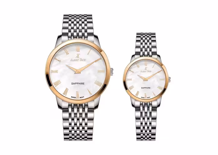ساعت مچی ست آلبرت ترایس کد AT20304-11HM و AT20303-01HM