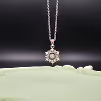 گردنبند جواهری دانه برف