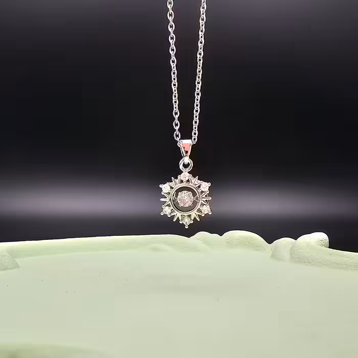 گردنبند جواهری دانه برف