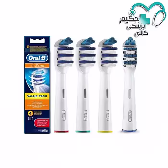 سری یدک مسواک برقی اورال بی مدل TRIZONE بسته 4 عددی