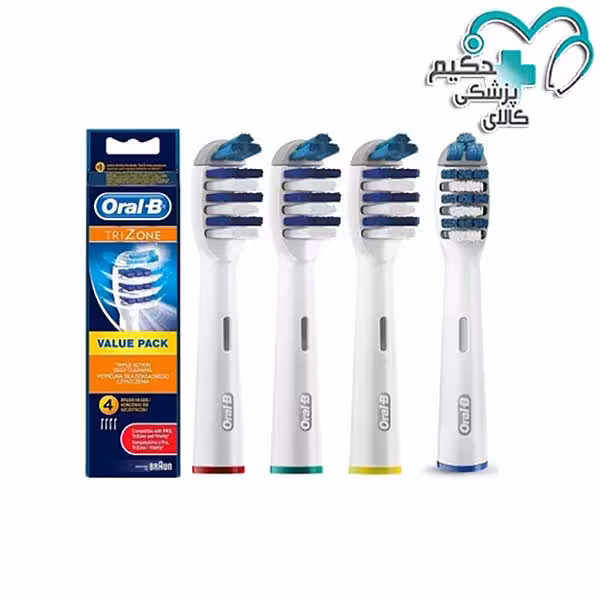 سری یدک مسواک برقی اورال بی مدل TRIZONE بسته 4 عددی