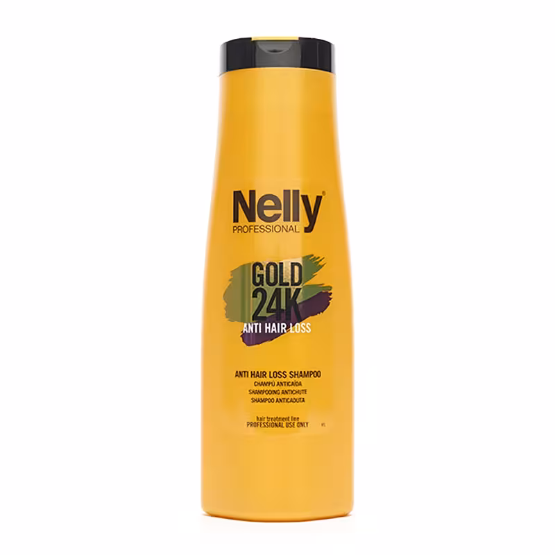 خرید + قیمت | شامپو ضدریزش نلی پروفشنال مدل Gold 24K 
