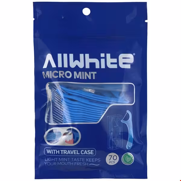 نخ دندان کمانی خلالی آل وایت 70 عددی