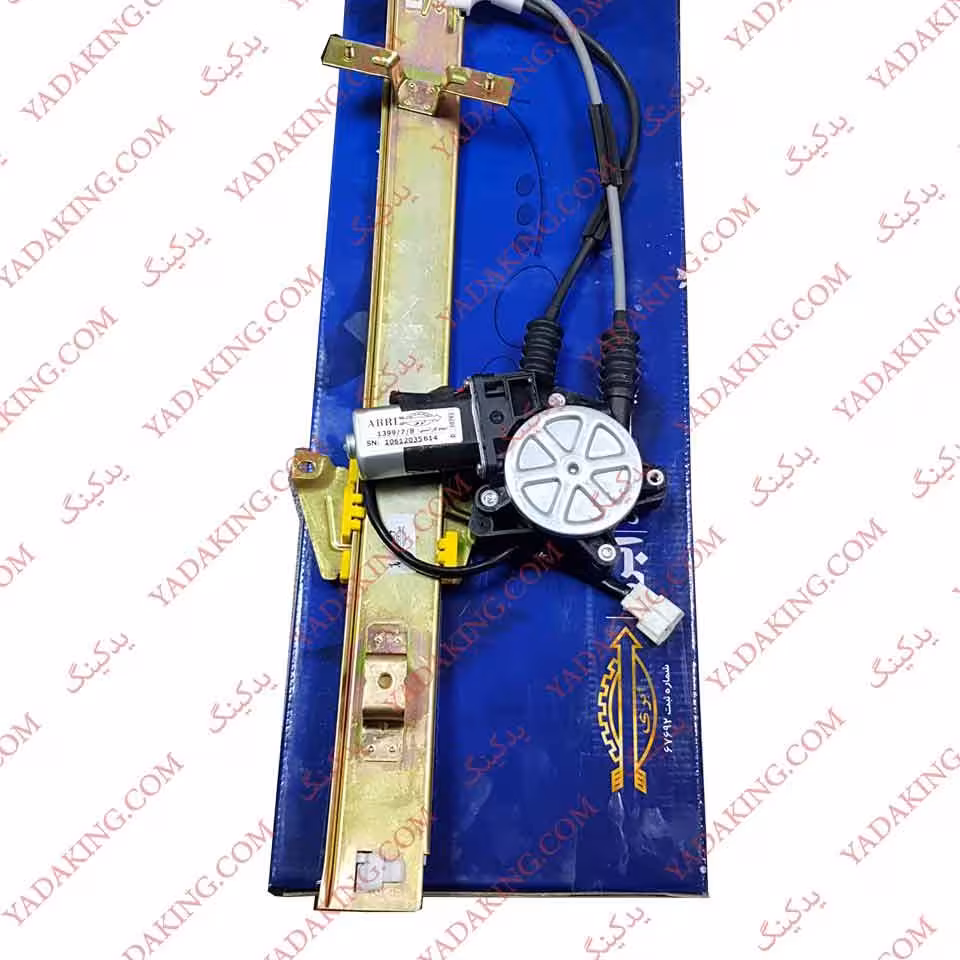 مجموعه شیشه بالابر عقب تیبا کوییک ساینا چپ (ابری)سمت راننده