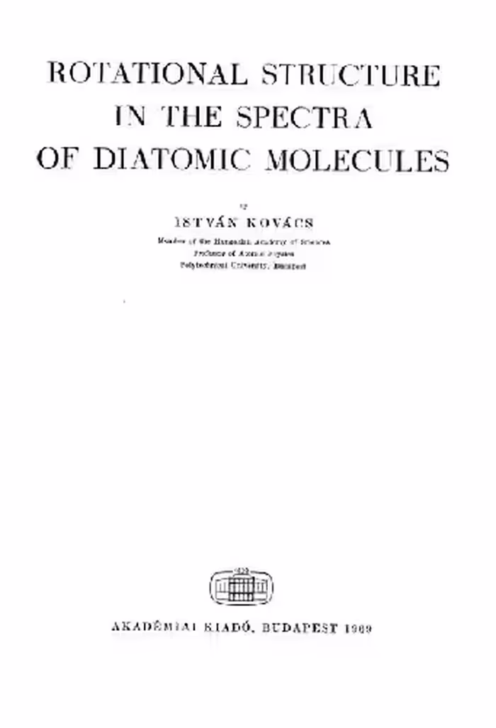 خرید و دانلود نسخه کامل کتاب Rotational structure in the spectra of diatomic molecules