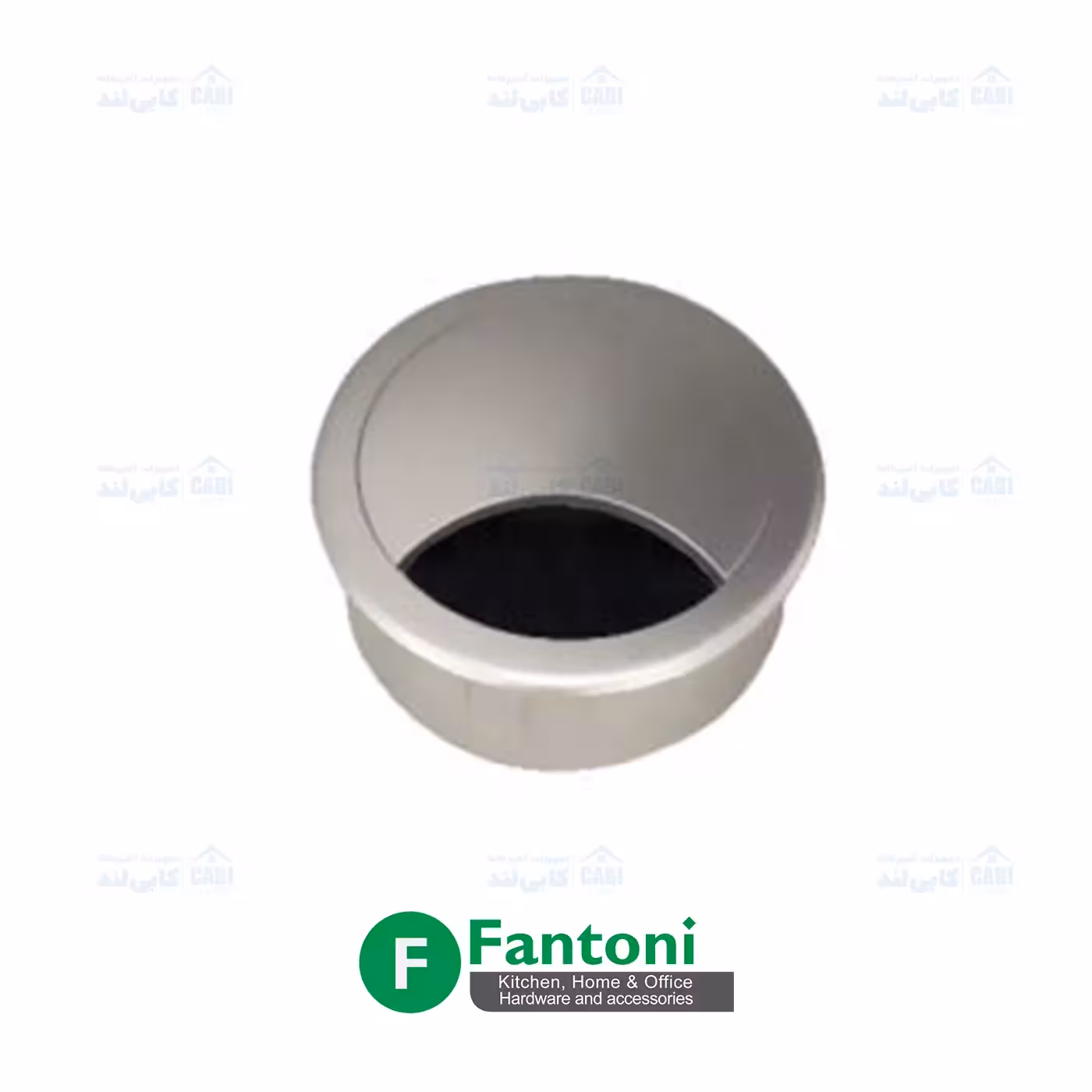 قاب داکت دایره رومیزی رنگ سیلور پودری فانتونی T383