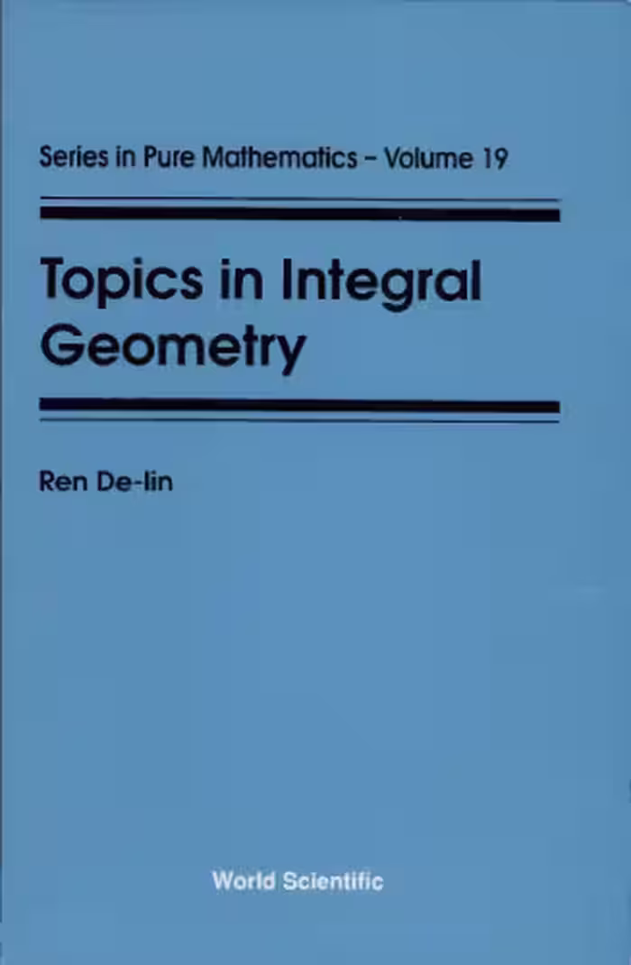 خرید و دانلود نسخه کامل کتاب Topics in Integral Geometry