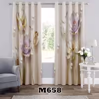 پرده سه بعدی طرح گل