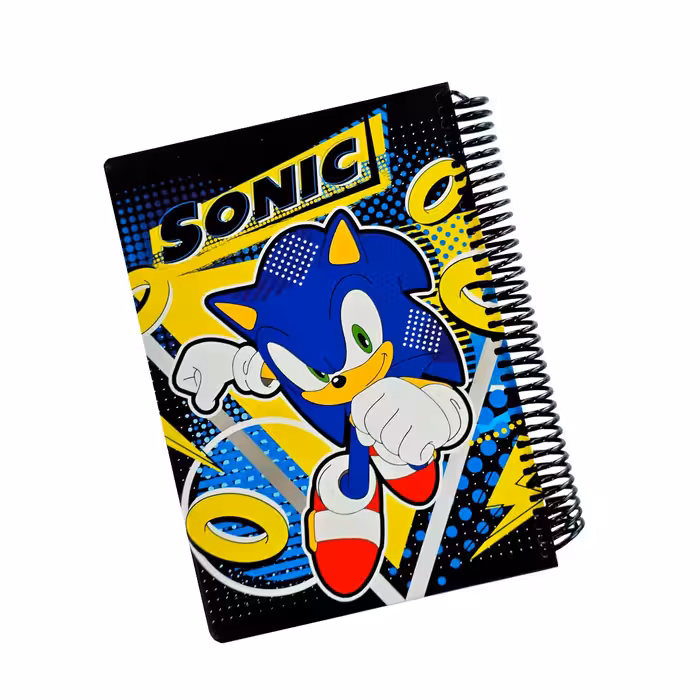 دفتر مشق 100 برگ حاشیه دار لانگو طرح سونیک 1