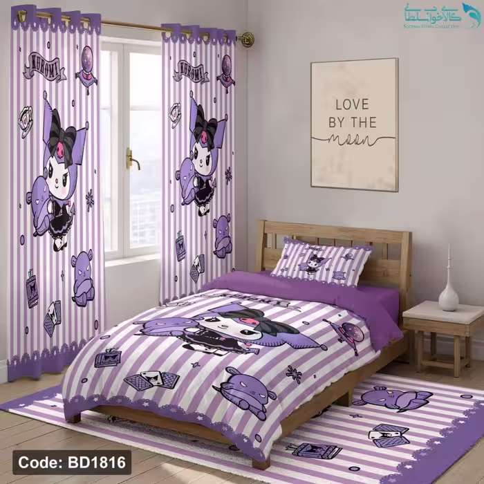 روتختی طرح کرومی پاستیلی یکنفره کد BD1816