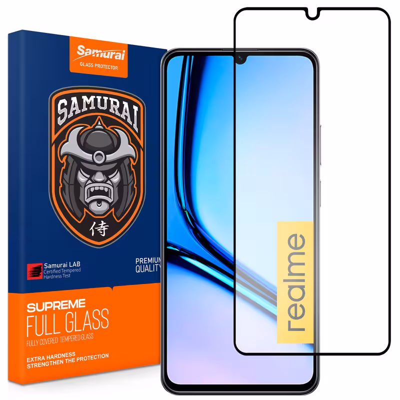 محافظ صفحه نمایش سامورایی مدل ovglass مناسب برای گوشی موبایل ریلمی Note 50 / Note 60X