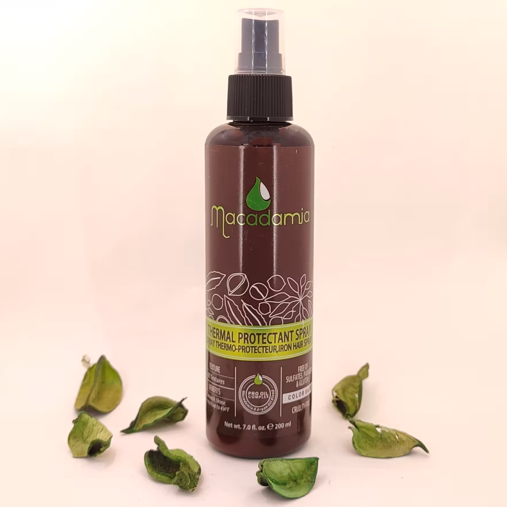 اسپری نرم کننده مو و ضد حرارت macadamia مدل THERMAL