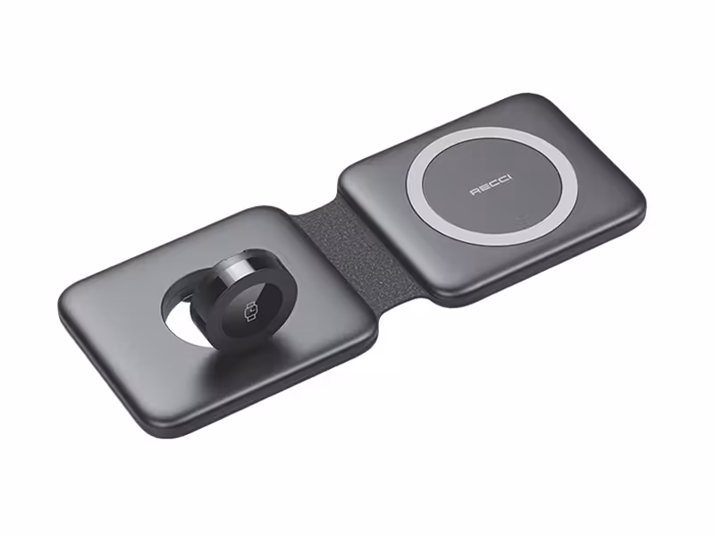 شارژر وایرلس 3 کاره 15 وات گوشی آیفون، اپل واچ و هندزفری بلوتوثی رسی RCW-13