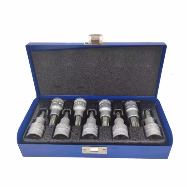 جعبه بکس آلن ستاره ای 9 پارچه صنعتی اسکای مدل S T-7109T جنس کروم وانادیوم کیفیت هم ردیف بکس های تایوانی