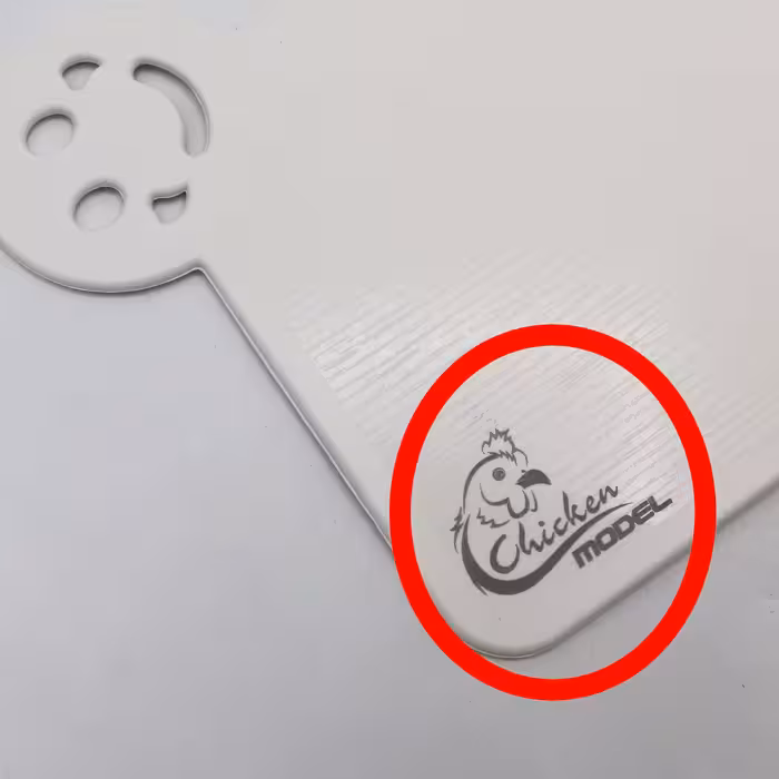 تخته گوشت مدل چیکن کد YPB-SF-LABKHAND-35CM