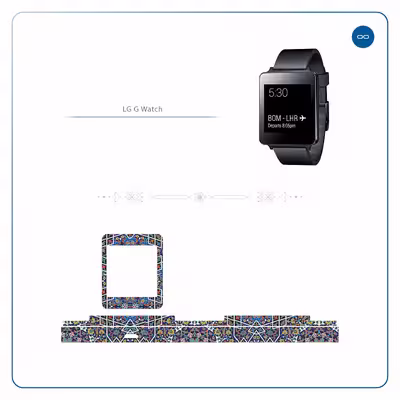 برچسب ماهوت طرح Iran Tile6 مناسب برای ساعت هوشمند ال جی G Watch