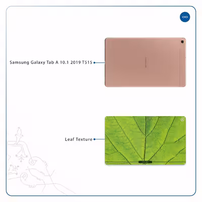 برچسب پوششی ماهوت مدل Leaf-Texture مناسب برای تبلت سامسونگ Galaxy Tab A 10.1 2019 T515