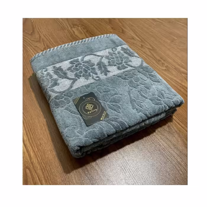 حوله حمام تالیس مدل ابریشمی برجسته سایز 150×100 سانتی متر