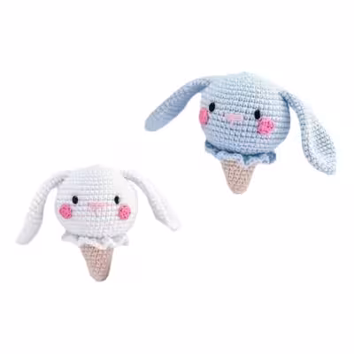 عروسک بافتنی مدل بستنی خرگوشی