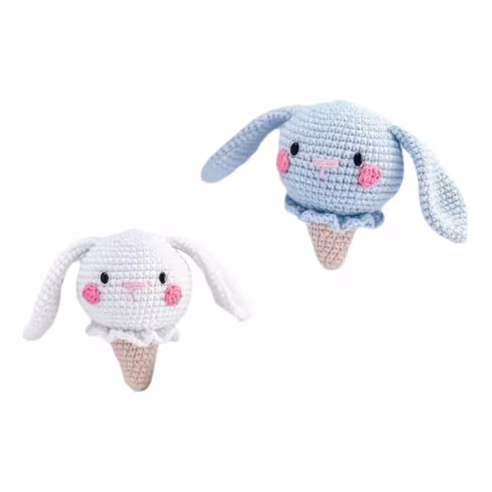 عروسک بافتنی مدل بستنی خرگوشی