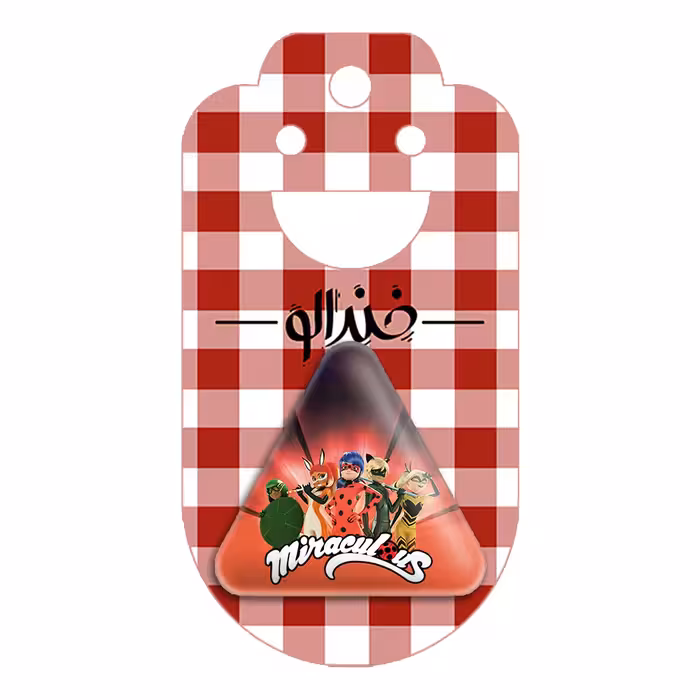 پیکسل خندالو طرح دختر کفشدوزکی مدل مثلثی کد 3512